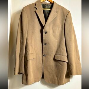 Banana Republic Mens 44r Brown Cotton 3 Button Sport Coat Jacket Lined